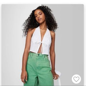 NWT Summer halter/crop top